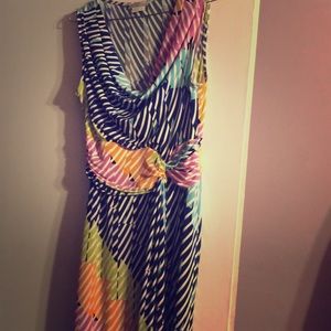 Multi colored sleeveless dress